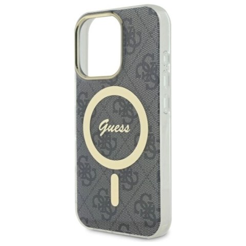 Etui Guess IML 4G MagSafe na iPhone 16 Pro Max - czarne Guess