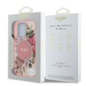 Etui Guess IML Flower & Tonal Circle MagSafe na iPhone 16 Pro Max - różowe Guess