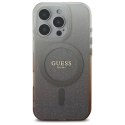 Etui Guess IML Glitter Gradient MagSafe na iPhone 16 Pro Max - brązowe Guess