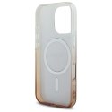 Etui Guess IML Glitter Gradient MagSafe na iPhone 16 Pro Max - brązowe Guess