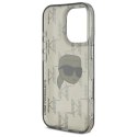 Etui Karl Lagerfeld IML Karl Head Electroplated na iPhone 16 Pro - czarne Karl Lagerfeld
