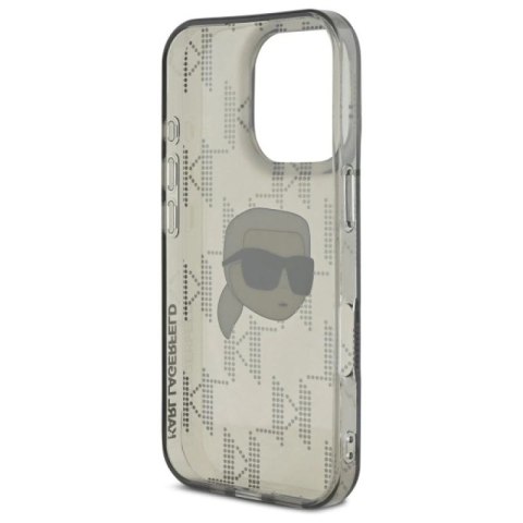 Etui Karl Lagerfeld IML Karl Head Electroplated na iPhone 16 Pro - czarne Karl Lagerfeld