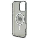 Etui Karl Lagerfeld IML Metal Choupette Head MagSafe na iPhone 16 Pro - czarne Karl Lagerfeld