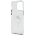 Etui Karl Lagerfeld IML Metal Karl & Choupette Head MagSafe na iPhone 14 Pro - białe Karl Lagerfeld