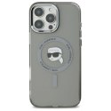 Etui Karl Lagerfeld IML Metal Karl Head MagSafe na iPhone 16 Pro Max - czarne Karl Lagerfeld