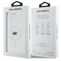 Etui Karl Lagerfeld IML Metal Karl Head MagSafe na iPhone 16 Pro - białe Karl Lagerfeld