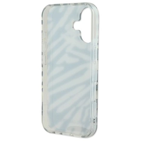 Etui Karl Lagerfeld IML Zebra Pattern & Cord na iPhone 16 - czarne Karl Lagerfeld