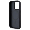 Etui Karl Lagerfeld Leather Monogram Metal Logo MagSafe na iPhone 15 Pro - czarne Karl Lagerfeld