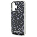 Etui Karl Lagerfeld Zebra With Cord na iPhone 16 Plus - fioletowe Karl Lagerfeld