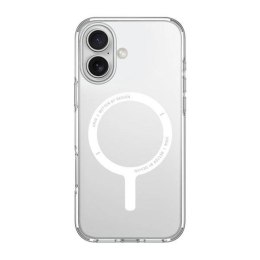 Etui UNIQ Clario Magclick Charging z MagSafe na iPhone 16 - przezroczyste UNIQ