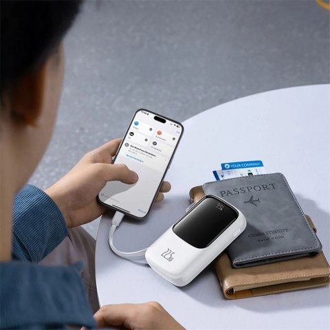 Powerbank Baseus Qpow Pro+ 22.5W 10000mAh USB-C - biały Baseus