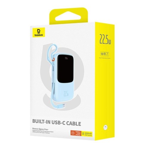 Powerbank Baseus Qpow Pro+ 22.5W 10000mAh USB-C - niebieski Baseus