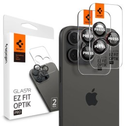 Szkło hartowane Spigen Optik Pro L-Series Glas.tR EZ Fit na aparat do iPhone 14 Pro / Pro Max / 15 Pro / Pro Max / 16 Pro / 16 P Spigen
