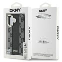 Etui DKNY Checkered Pattern Magsafe na iPhone 16 Plus - czarne DKNY