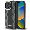 Etui DKNY Checkered Pattern Magsafe na iPhone 16 Pro Max - czarne DKNY