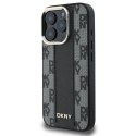 Etui DKNY Checkered Pattern Magsafe na iPhone 16 Pro Max - czarne DKNY