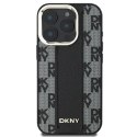 Etui DKNY Checkered Pattern Magsafe na iPhone 16 Pro Max - czarne DKNY