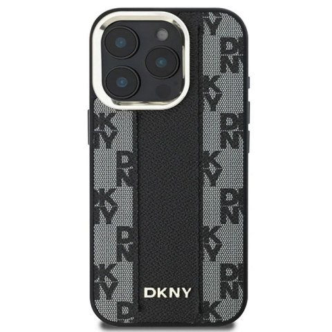Etui DKNY Checkered Pattern Magsafe na iPhone 16 Pro Max - czarne DKNY