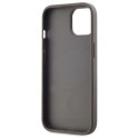 Etui DKNY Leather Checkered Mono Pattern MagSafe na iPhone 15 Plus - beżowe DKNY