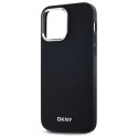 Etui DKNY Plain Logo MagSafe na iPhone 14 Pro Max - czarne DKNY