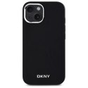 Etui DKNY Plain Logo MagSafe na iPhone 15 Plus - czarne DKNY