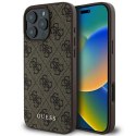 Etui Guess 4G Classic na iPhone 16 Pro Max - brązowe Guess