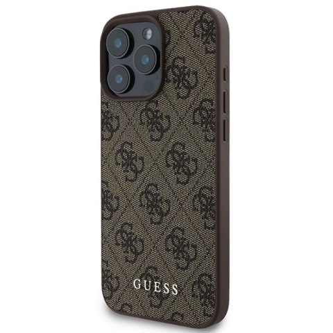 Etui Guess 4G Classic na iPhone 16 Pro Max - brązowe Guess