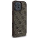 Etui Guess 4G Classic na iPhone 16 Pro Max - brązowe Guess