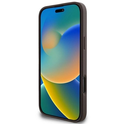 Etui Guess 4G Classic na iPhone 16 Pro Max - brązowe Guess