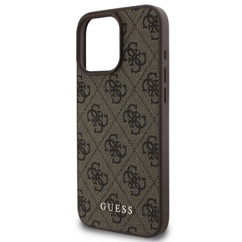 Etui Guess 4G Classic na iPhone 16 Pro Max - brązowe Guess