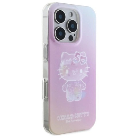 Etui Hello Kitty IML 50th Anniversary Magsafe na iPhone 16 Pro Max - różowe Hello Kitty