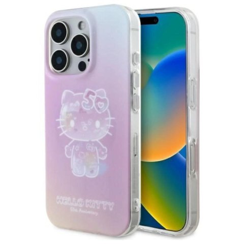 Etui Hello Kitty IML 50th Anniversary Magsafe na iPhone 16 Pro - różowe Hello Kitty