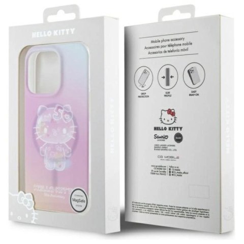 Etui Hello Kitty IML 50th Anniversary Magsafe na iPhone 16 Pro - różowe Hello Kitty