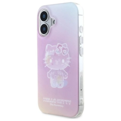 Etui Hello Kitty IML 50th Anniversary Magsafe na iPhone 16 - różowe Hello Kitty