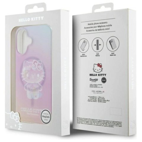 Etui Hello Kitty IML 50th Anniversary Magsafe na iPhone 16 - różowe Hello Kitty