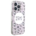 Etui Hello Kitty IML All Over Paris Magsafe na iPhone 16 Pro - różowe Hello Kitty