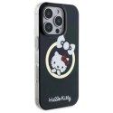 Etui Hello Kitty IML Fun bow Magsafe na iPhone 16 Pro Max - czarne Hello Kitty
