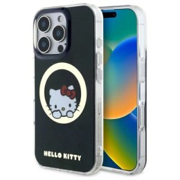 Etui Hello Kitty IML Sweet Kitty Magsafe na iPhone 16 Pro - czarne Hello Kitty