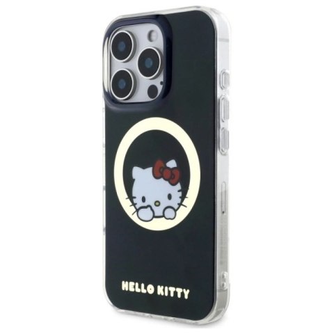 Etui Hello Kitty IML Sweet Kitty Magsafe na iPhone 16 Pro - czarne Hello Kitty