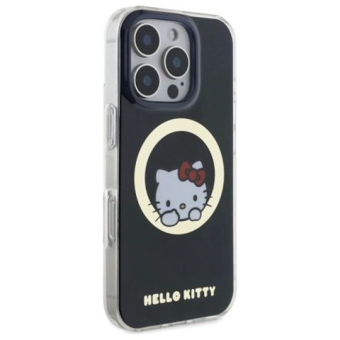 Etui Hello Kitty IML Sweet Kitty Magsafe na iPhone 16 Pro - czarne Hello Kitty