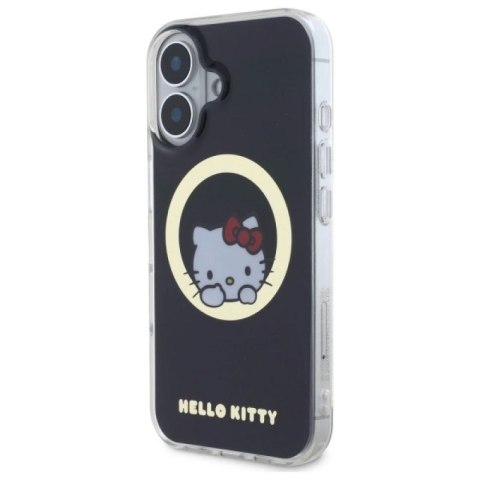 Etui Hello Kitty IML Sweet Kitty Magsafe na iPhone 16 - czarne Hello Kitty