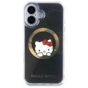Etui Hello Kitty IML Sweet Kitty Magsafe na iPhone 16 - czarne Hello Kitty
