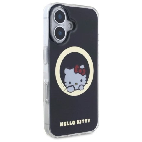 Etui Hello Kitty IML Sweet Kitty Magsafe na iPhone 16 - czarne Hello Kitty
