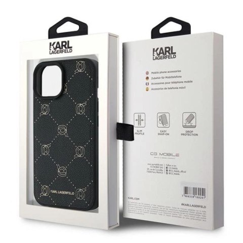 Etui Karl Lagerfeld Karl Head MagSafe na iPhone 15 Plus - czarne Karl Lagerfeld