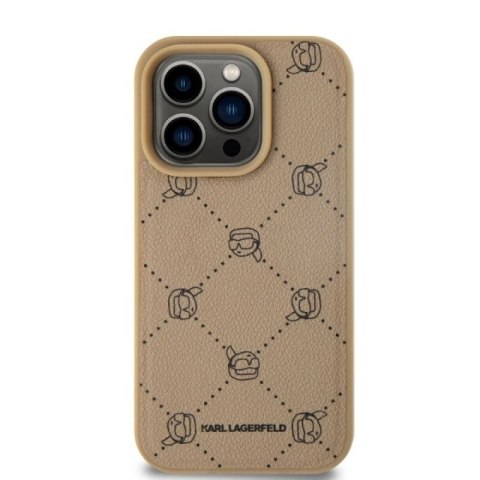 Etui Karl Lagerfeld Magsafe Karl Head na iPhone 15 Pro Max - beżowe Karl Lagerfeld