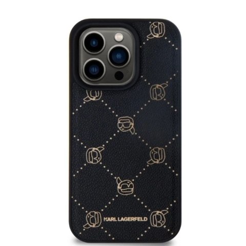 Etui Karl Lagerfeld Magsafe Karl Head na iPhone 15 Pro - czarne Karl Lagerfeld