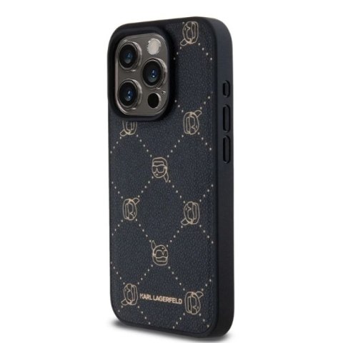 Etui Karl Lagerfeld Magsafe Karl Head na iPhone 15 Pro - czarne Karl Lagerfeld