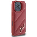Etui Karl Lagerfeld Quilted Signature na iPhone 16 Pro - czerwone Karl Lagerfeld