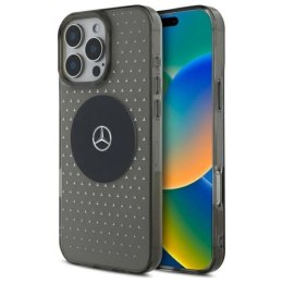 Etui Mercedes MB Case Star Pattern na iPhone 16 Pro - czarne Mercedes