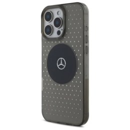 Etui Mercedes MB Case Star Pattern na iPhone 16 Pro - czarne Mercedes